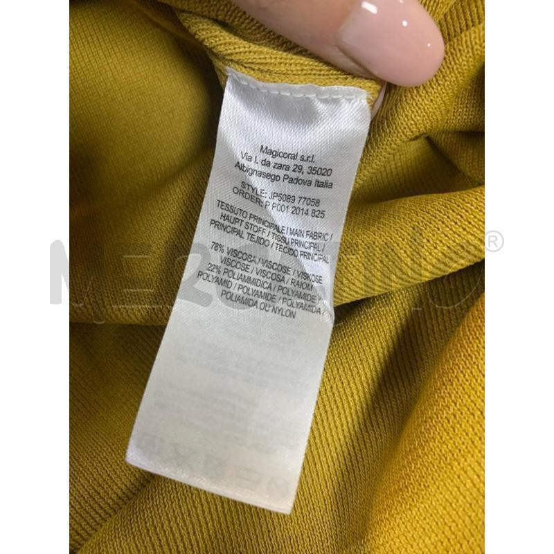 VESTITO DONNA MALIPARMI NUOVO GIALLO STR BEIGE SOTTO | Mercatino dell'Usato Ciampino 4