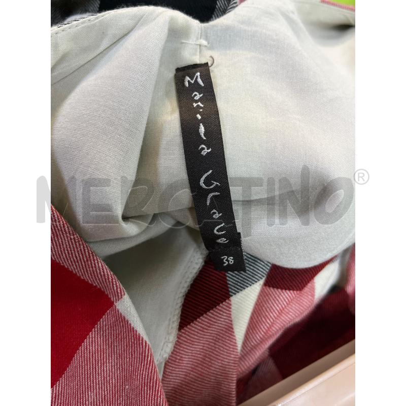VESTITO DONNA MANILA GRACE QIADRI ROSSI NERI E BEIGE | Mercatino dell'Usato Ciampino 4