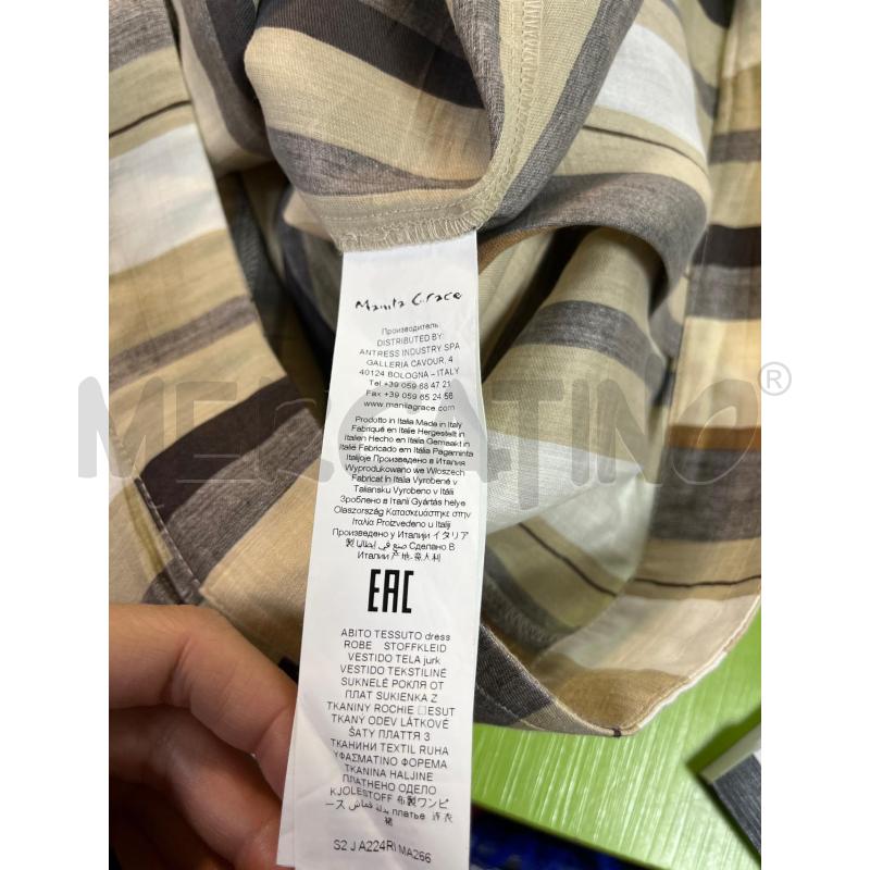 VESTITO DONNA MANILA GRACE STR BEIGE MARR GRIGIE | Mercatino dell'Usato Ciampino 4