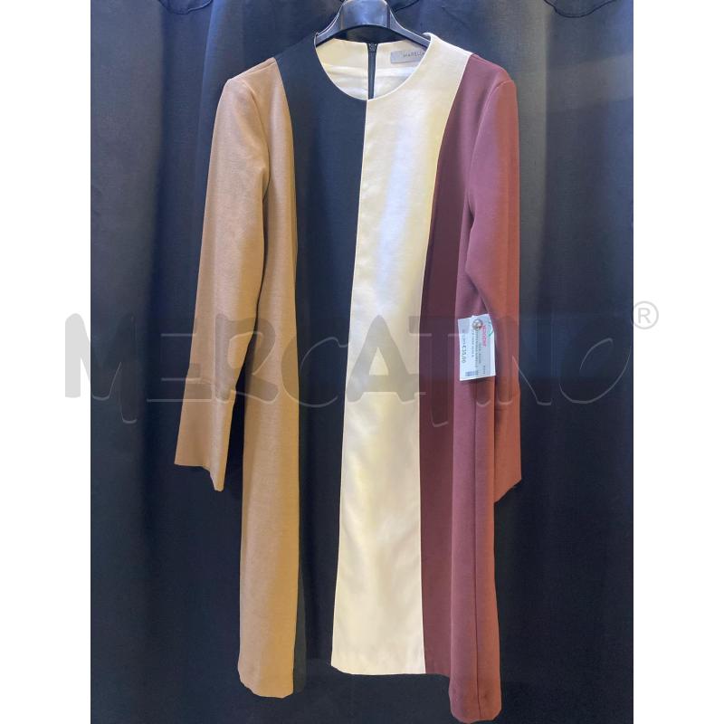 VESTITO DONNA MARELLA STR MARR NERA BIANCA BORDEAUX | Mercatino dell'Usato Ciampino 1