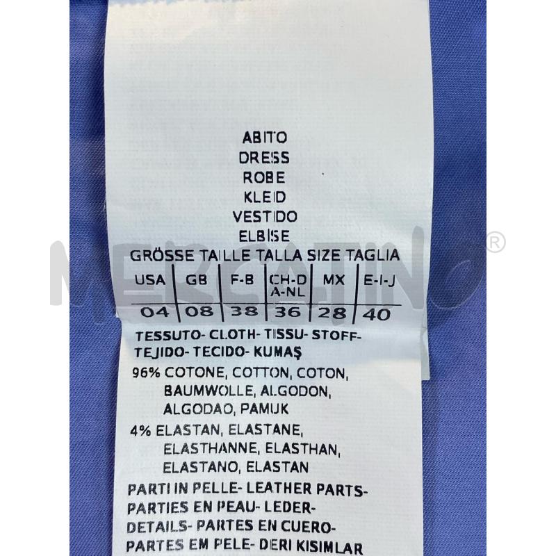 VESTITO DONNA MAX&CO CELESTE  | Mercatino dell'Usato Ciampino 4