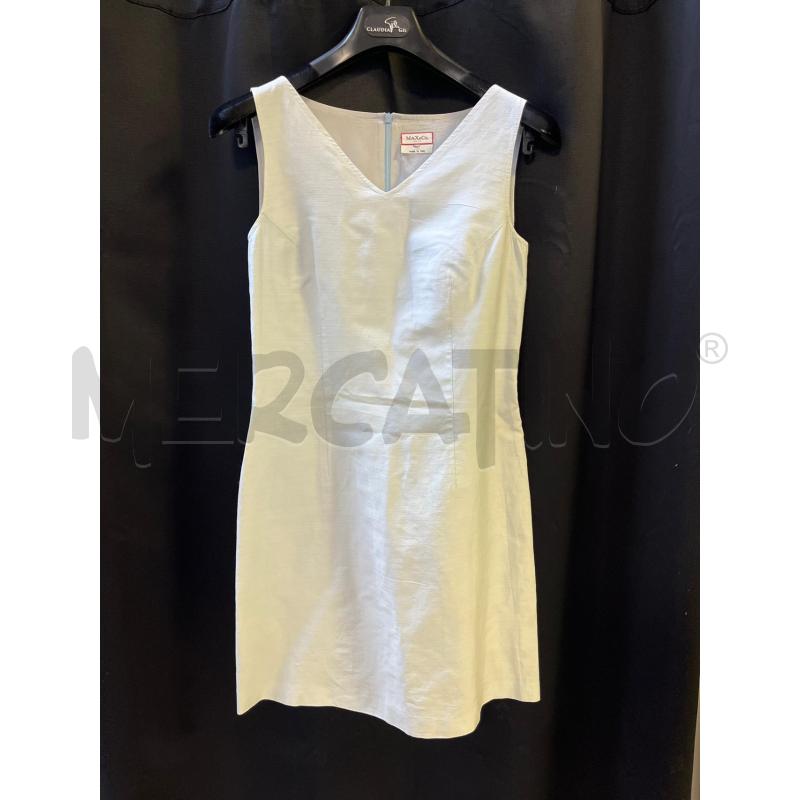 VESTITO DONNA MAX&CO CELESTE MISTO LINO | Mercatino dell'Usato Ciampino 1