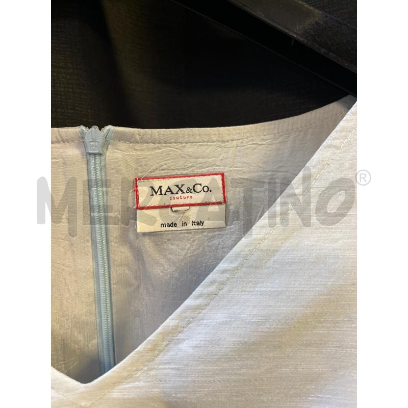 VESTITO DONNA MAX&CO CELESTE MISTO LINO | Mercatino dell'Usato Ciampino 2