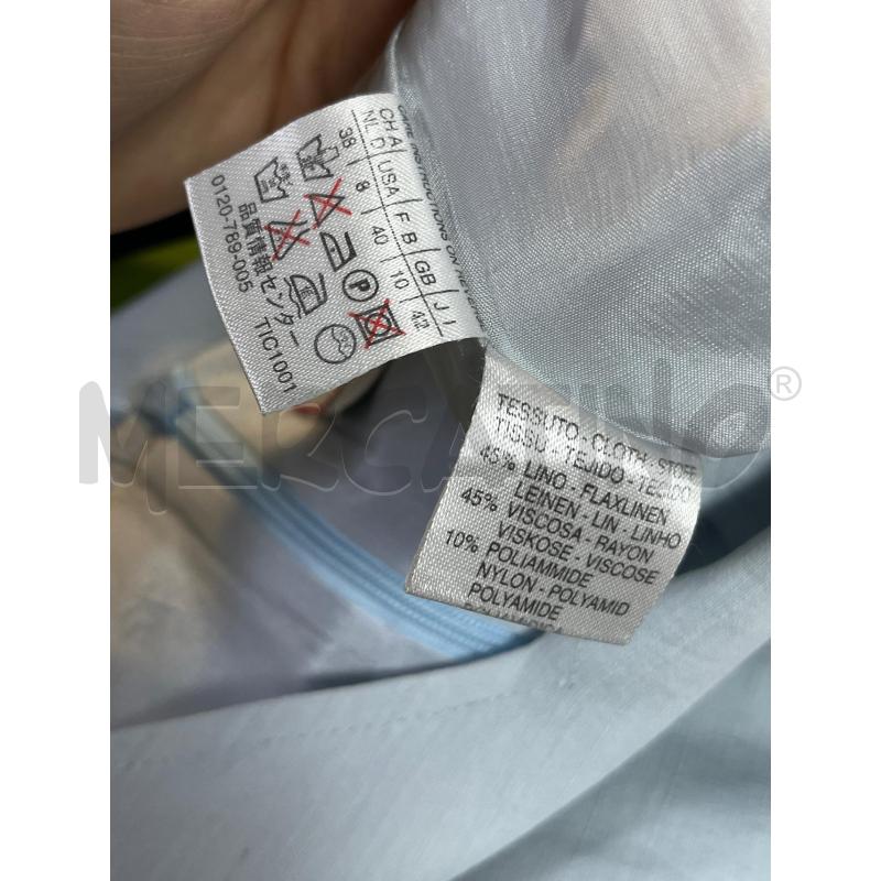 VESTITO DONNA MAX&CO CELESTE MISTO LINO | Mercatino dell'Usato Ciampino 4