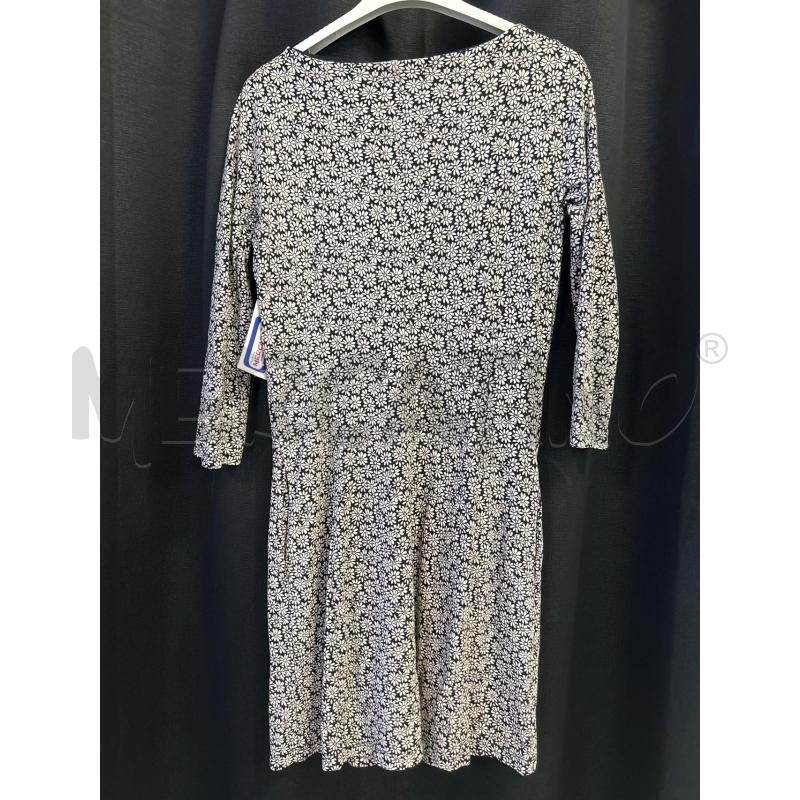 VESTITO DONNA MAX MARA WEEKEND NERO FIORI BIANCHI  | Mercatino dell'Usato Ciampino 3