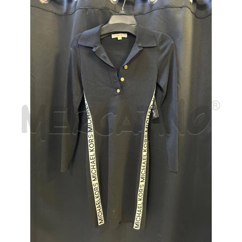 VESTITO DONNA MICHAEL KORS NERO STR BIANCA SCRITTA | Mercatino dell'Usato Ciampino 1