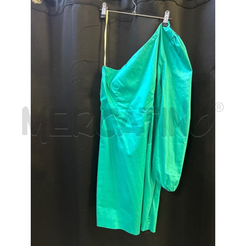 VESTITO DONNA MONOSPALLA TWINSET VERDE ACQUA | Mercatino dell'Usato Ciampino 1
