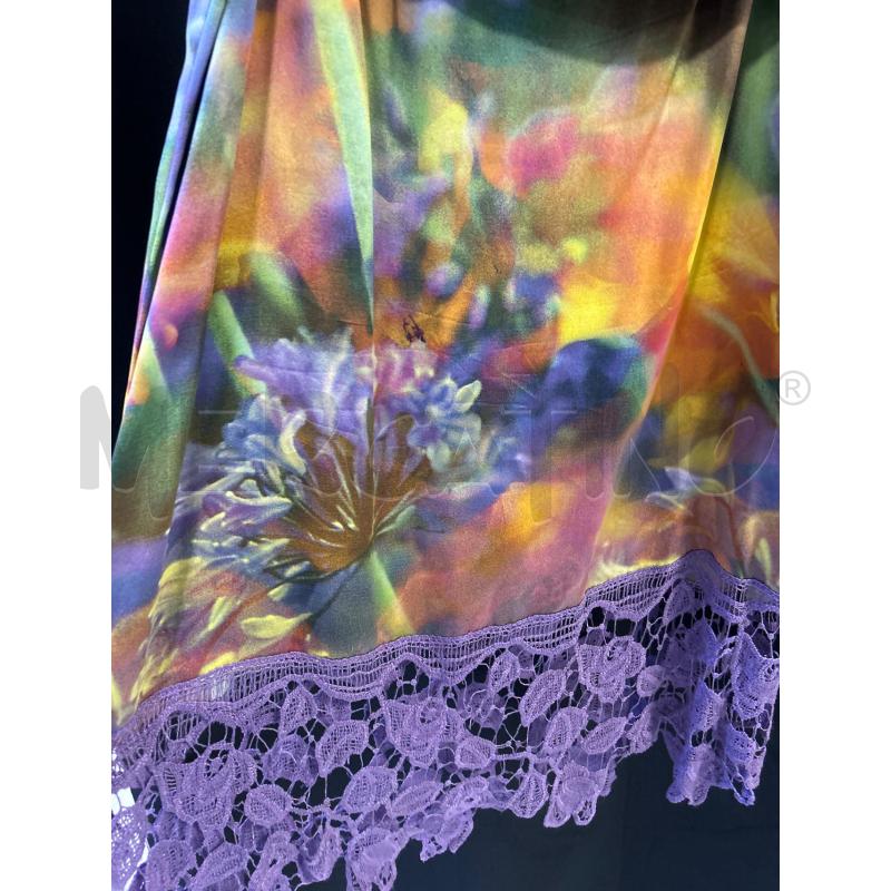 VESTITO DONNA MOSCHINO FANTASIA ARANCIO GIALLA VIOLA  | Mercatino dell'Usato Ciampino 3