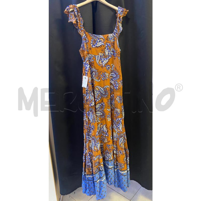 VESTITO DONNA MOTIVI MARR FANT BLU CELESTE BIANCA LUNGO  | Mercatino dell'Usato Ciampino 1