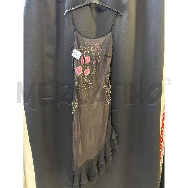 VESTITO DONNA NERO LUNGO PAILL. FD GRUPPO | Mercatino dell'Usato Ciampino 1