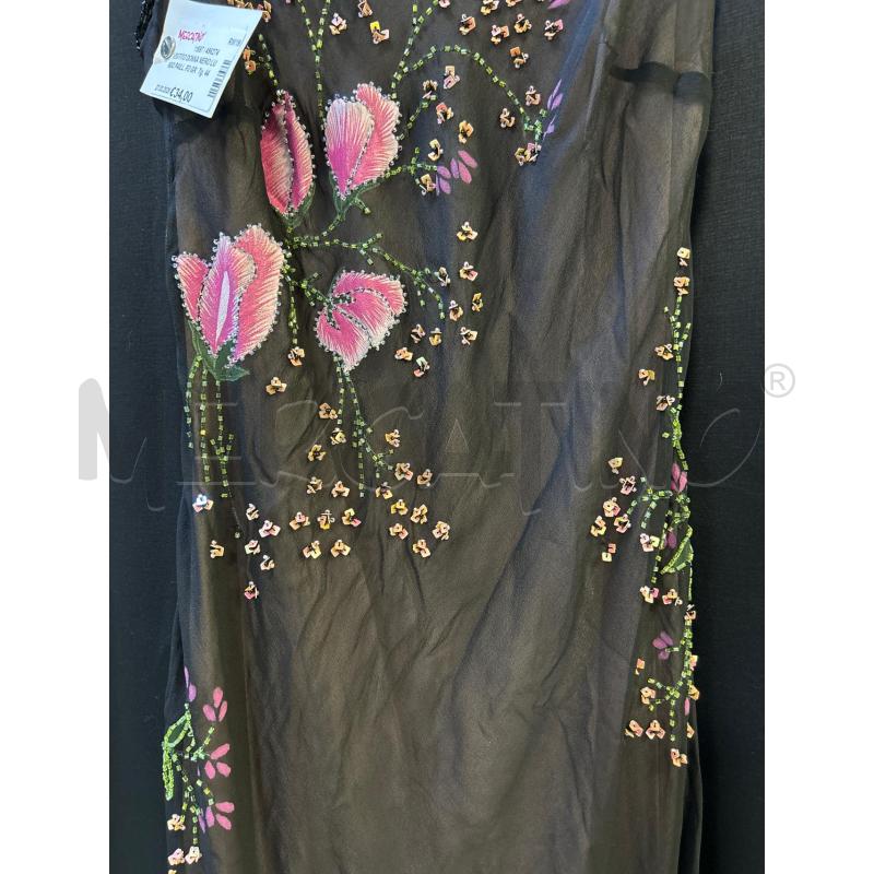 VESTITO DONNA NERO LUNGO PAILL. FD GRUPPO | Mercatino dell'Usato Ciampino 2