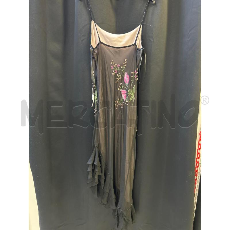 VESTITO DONNA NERO LUNGO PAILL. FD GRUPPO | Mercatino dell'Usato Ciampino 5