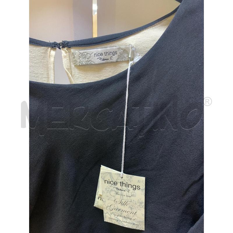 VESTITO DONNA NICE THINGS NUOVO NERO SETA  | Mercatino dell'Usato Ciampino 2
