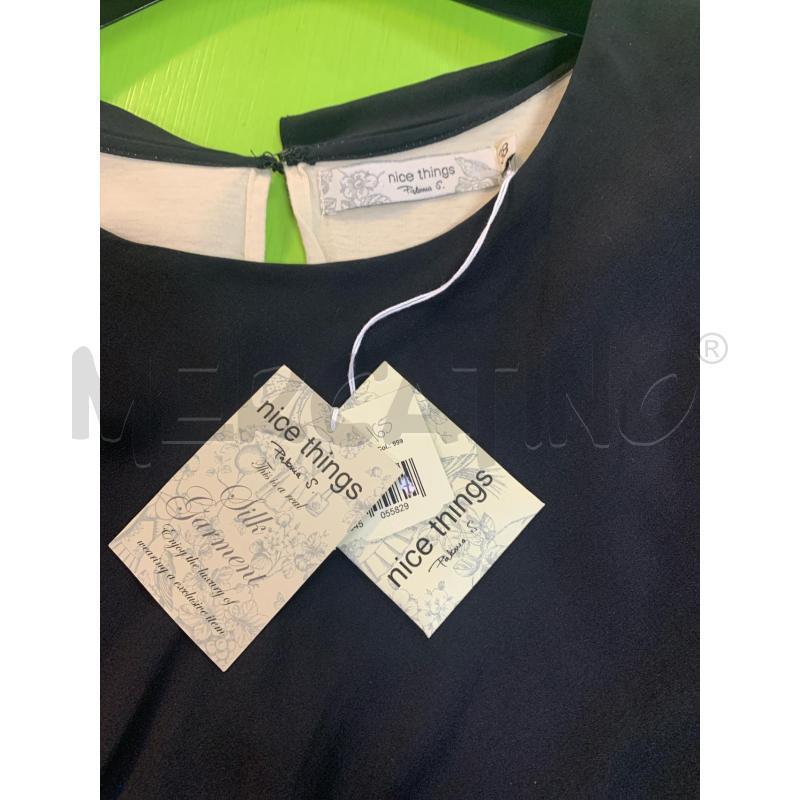 VESTITO DONNA NICE THINGS NUOVO NERO SETA  | Mercatino dell'Usato Ciampino 5