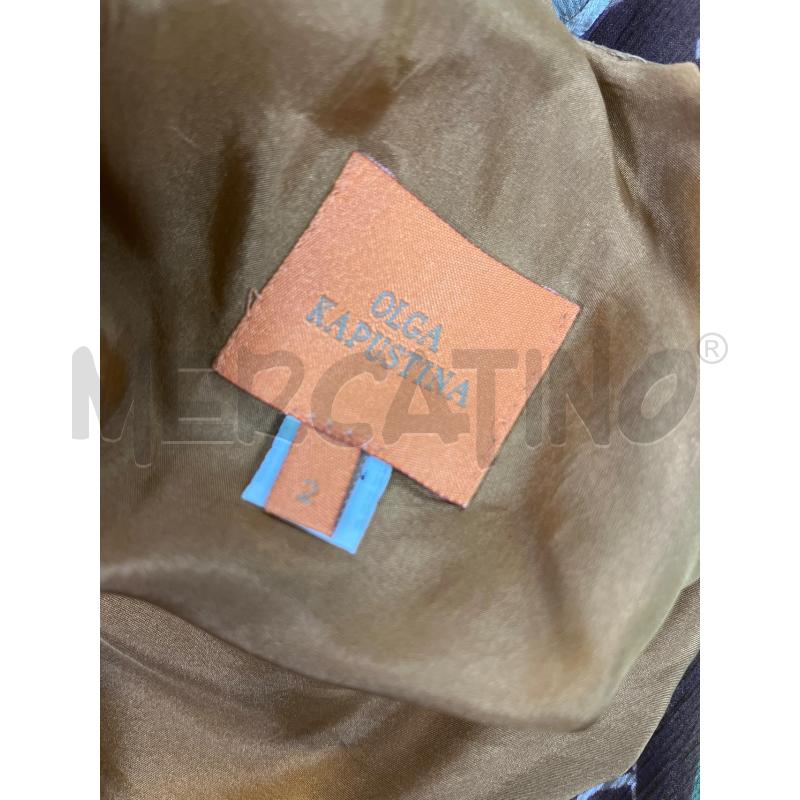 VESTITO DONNA OLGA KAPUSTINA MARRONE E LILLA FANTASIA | Mercatino dell'Usato Ciampino 4