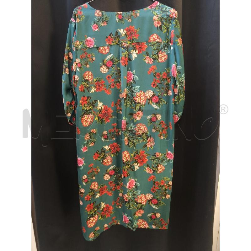 VESTITO DONNA OLIVIA BLANCO VERDE FIORI  | Mercatino dell'Usato Ciampino 4