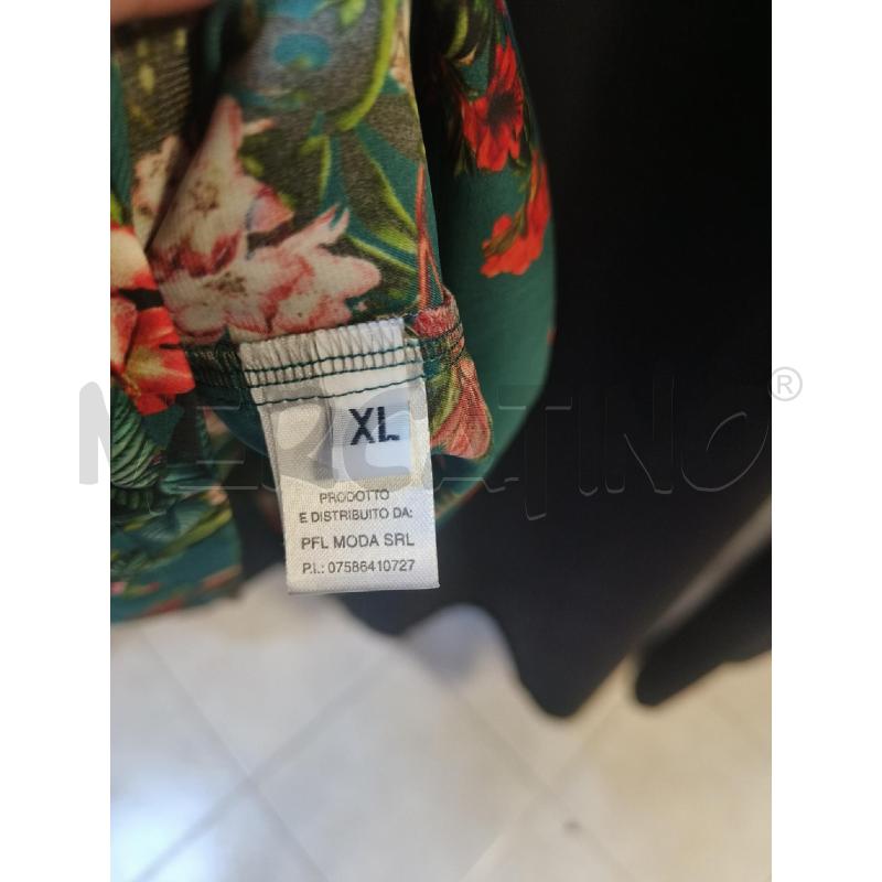 VESTITO DONNA OLIVIA BLANCO VERDE FIORI  | Mercatino dell'Usato Ciampino 5