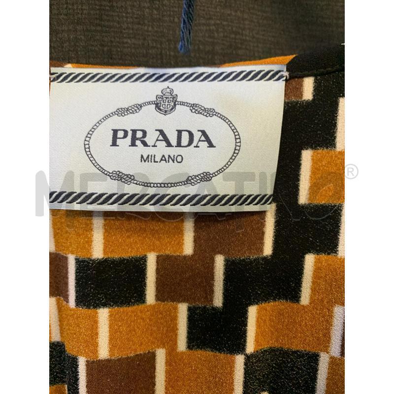 VESTITO DONNA PRADA FANTASIA NERA GIALLA MARR | Mercatino dell'Usato Ciampino 2