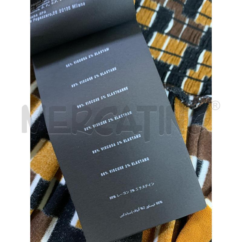 VESTITO DONNA PRADA FANTASIA NERA GIALLA MARR | Mercatino dell'Usato Ciampino 5