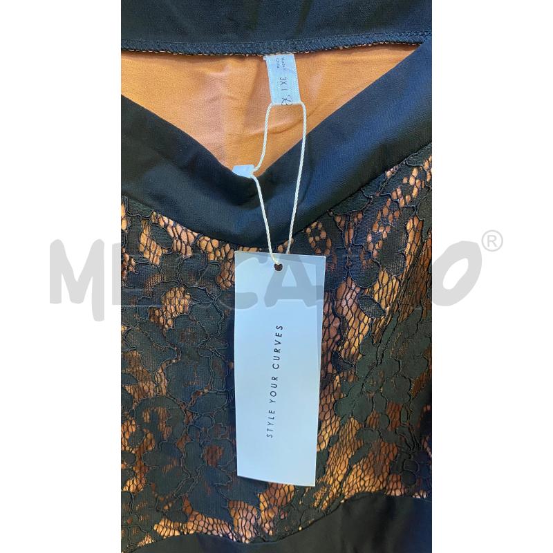 VESTITO DONNA ROSEGAL ARANCIO PIZZO NERO NUOVO | Mercatino dell'Usato Ciampino 2