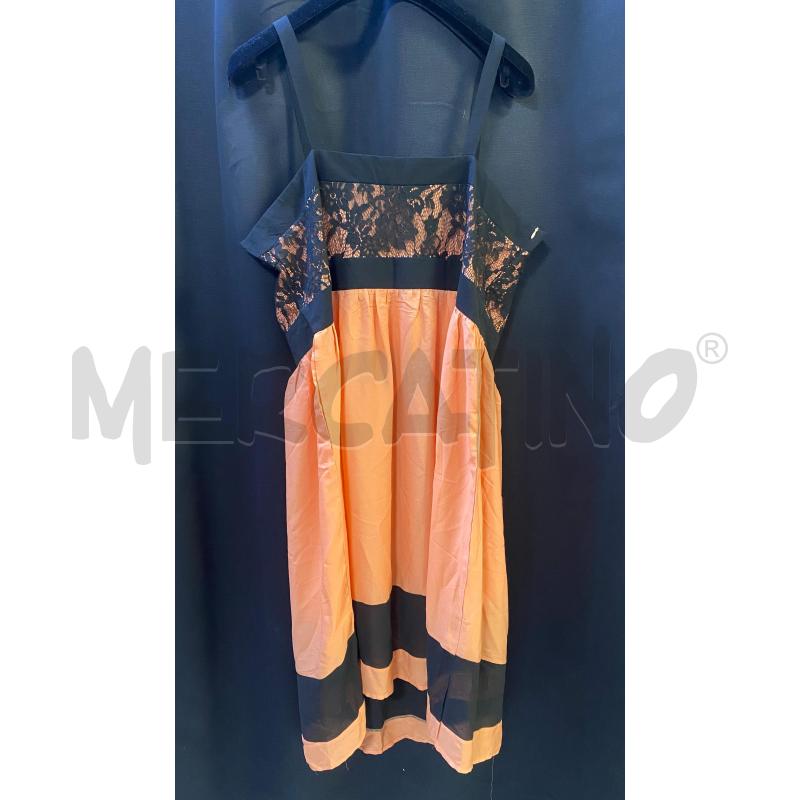 VESTITO DONNA ROSEGAL ARANCIO PIZZO NERO NUOVO | Mercatino dell'Usato Ciampino 4