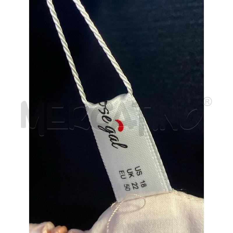 VESTITO DONNA ROSEGAL ROSA PIZZO NERO NUOVO | Mercatino dell'Usato Ciampino 2