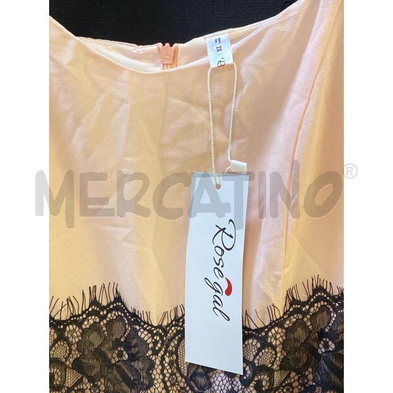 VESTITO DONNA ROSEGAL ROSA PIZZO NERO NUOVO | Mercatino dell'Usato Ciampino 3
