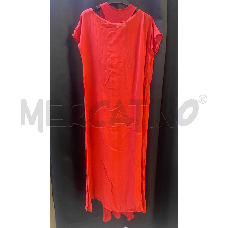 VESTITO DONNA ROSSO ADELE FADO IN SETA E COTONE  | Mercatino dell'Usato Ciampino 3