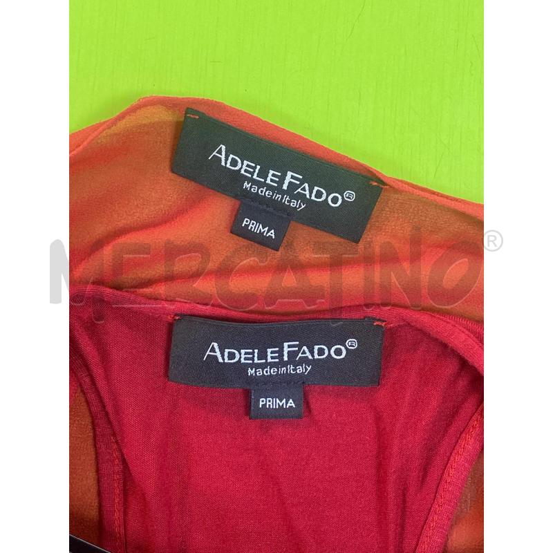 VESTITO DONNA ROSSO ADELE FADO IN SETA E COTONE  | Mercatino dell'Usato Ciampino 5