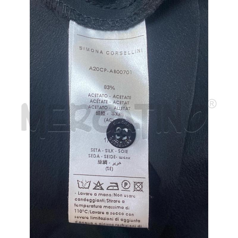 VESTITO DONNA SIMONA CORSELLINI NERO SETA | Mercatino dell'Usato Ciampino 1