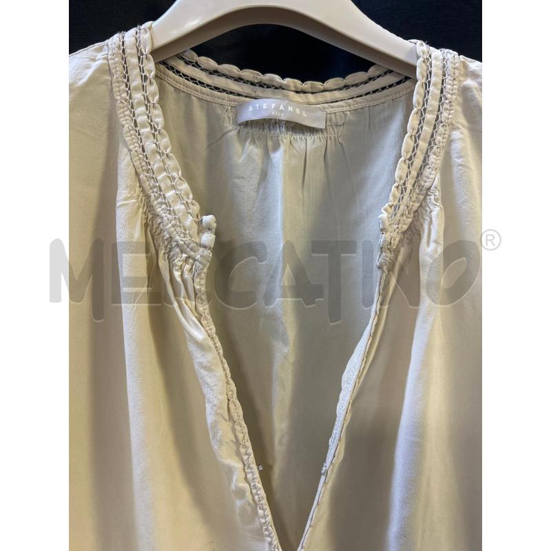 VESTITO DONNA STEFANEL BEIGE SETA  | Mercatino dell'Usato Ciampino 2