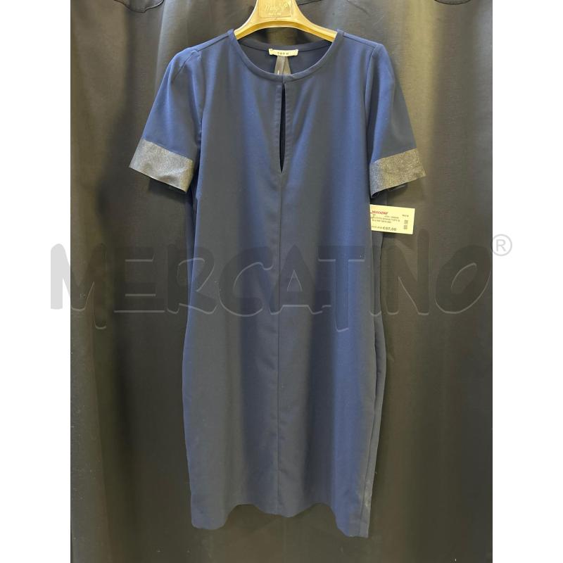 VESTITO DONNA TOPY G BLU RIF NERI BRILL | Mercatino dell'Usato Ciampino 1