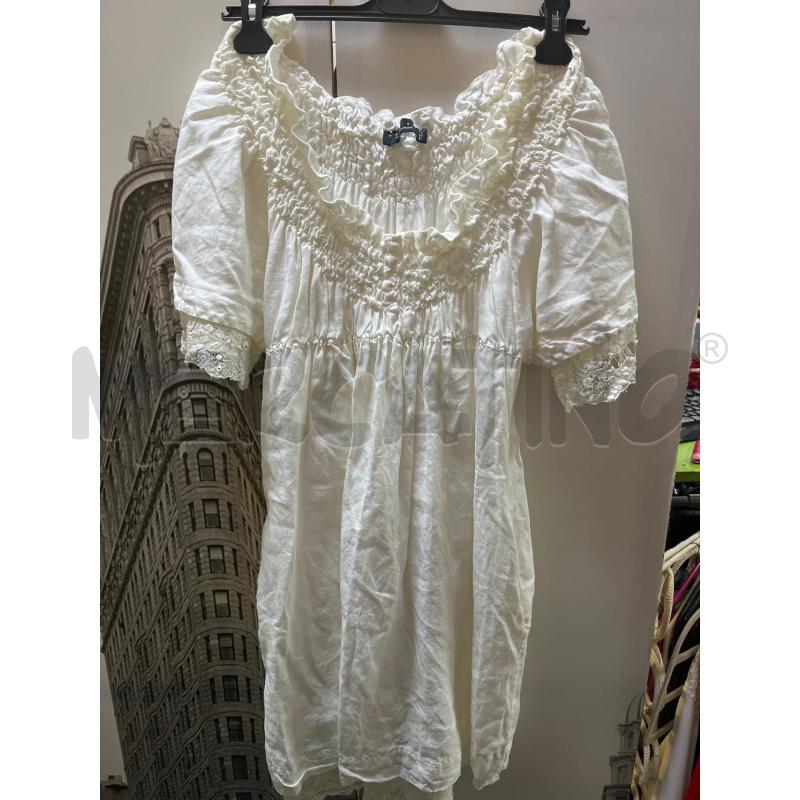 VESTITO DONNA TWINSET BIANCO LINO | Mercatino dell'Usato Ciampino 1