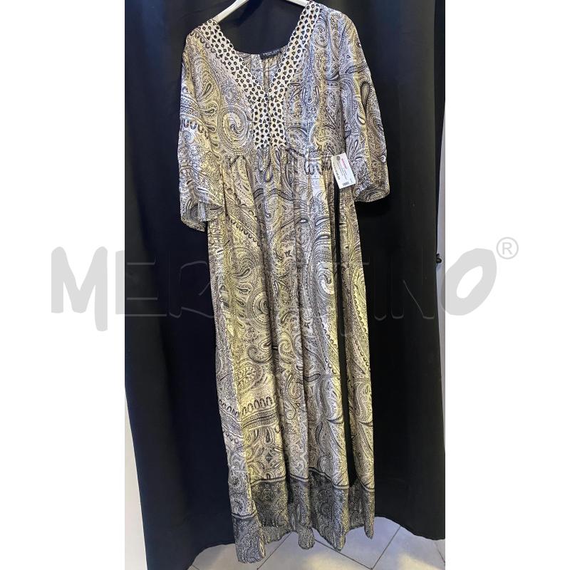 VESTITO DONNA TWINSET LUNGO BIANCO NERO FANTASIA | Mercatino dell'Usato Ciampino 1