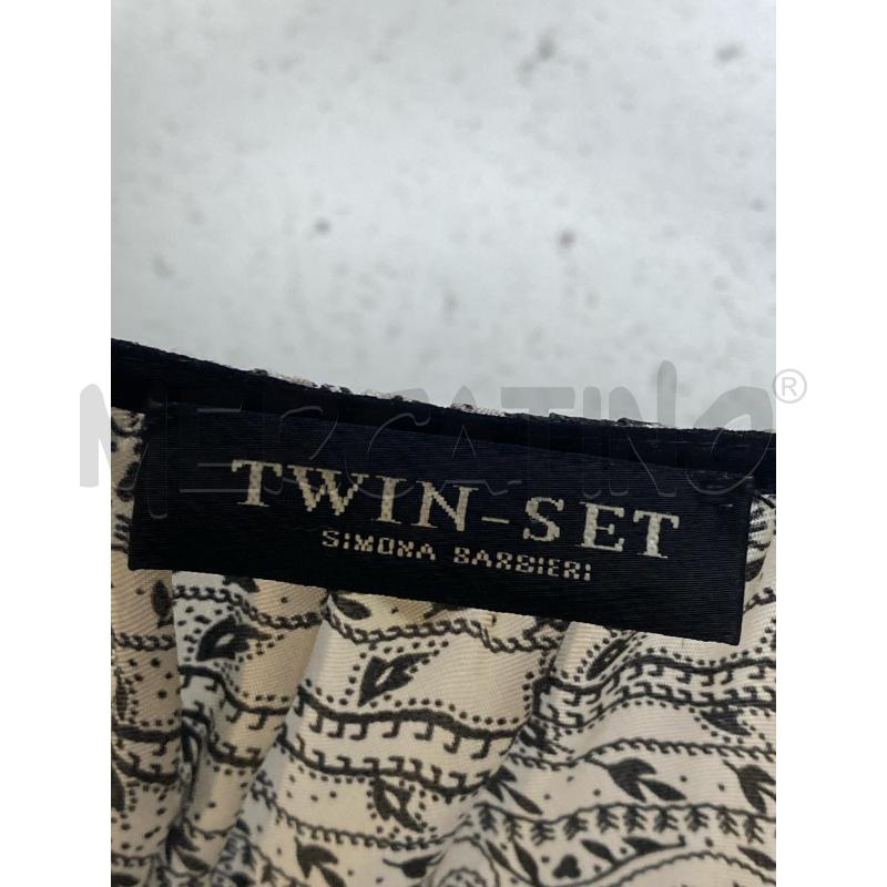 VESTITO DONNA TWINSET LUNGO BIANCO NERO FANTASIA | Mercatino dell'Usato Ciampino 3