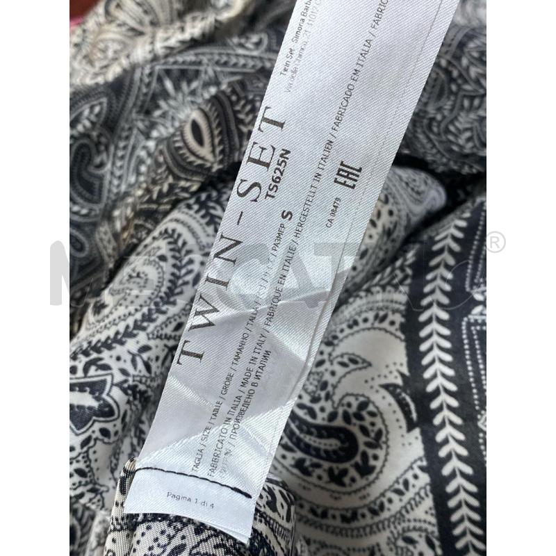 VESTITO DONNA TWINSET LUNGO BIANCO NERO FANTASIA | Mercatino dell'Usato Ciampino 4