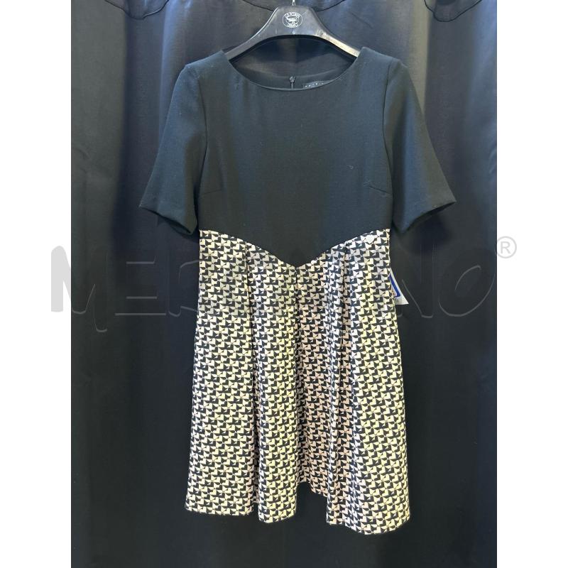 VESTITO DONNA TWINSET NERO GONNA FANT BEIGE | Mercatino dell'Usato Ciampino 1