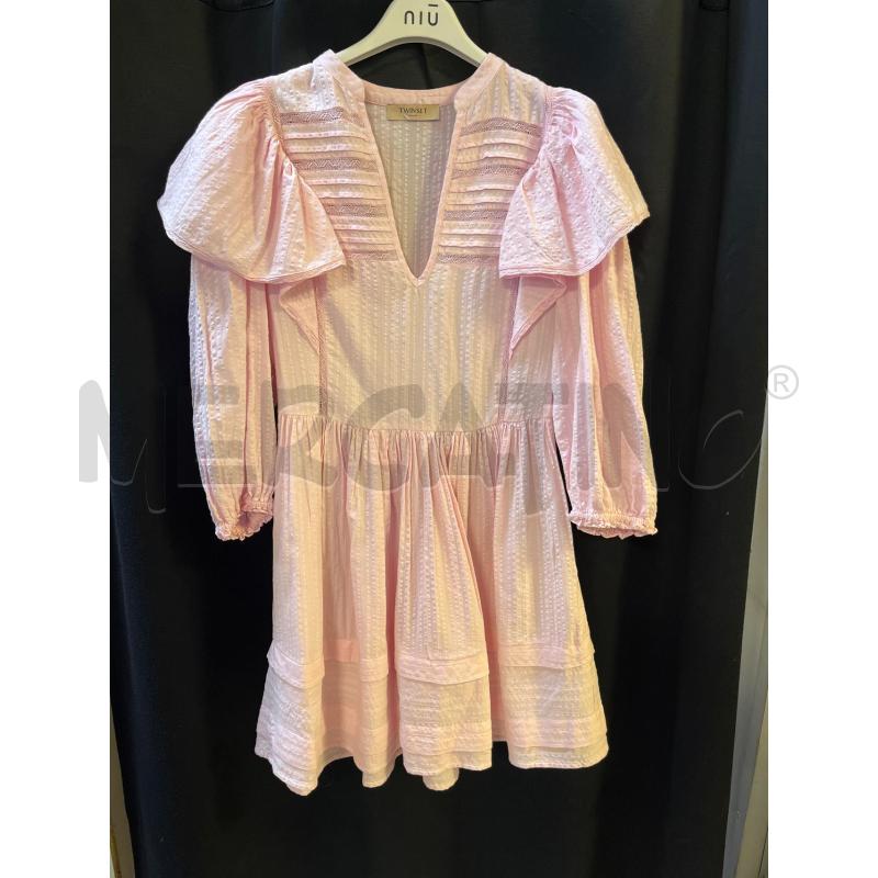 VESTITO DONNA TWINSET ROSA RICAMO | Mercatino dell'Usato Ciampino 1