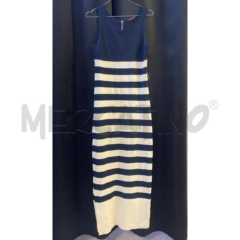 VESTITO DONNA TWINSET STR BLU BEIGE | Mercatino dell'Usato Ciampino 1