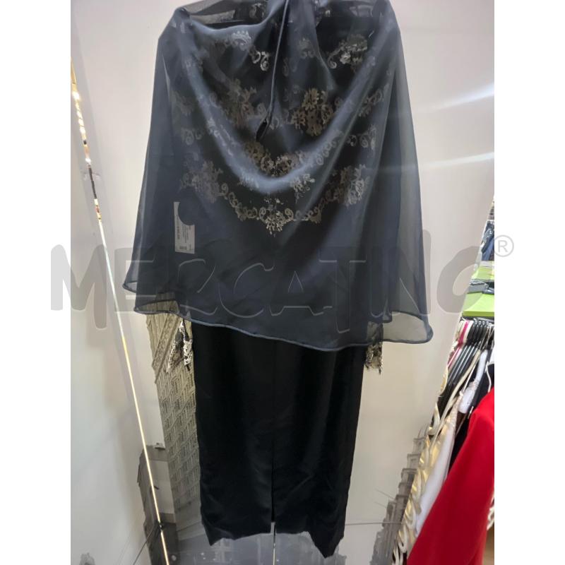 VESTITO DONNA URBANO DELLA SCALA NERO PIZZO BEIGE+COPRISPALLE  | Mercatino dell'Usato Ciampino 2