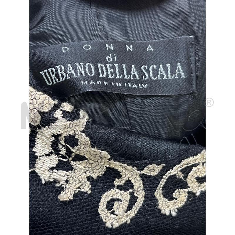 VESTITO DONNA URBANO DELLA SCALA NERO PIZZO BEIGE+COPRISPALLE  | Mercatino dell'Usato Ciampino 3