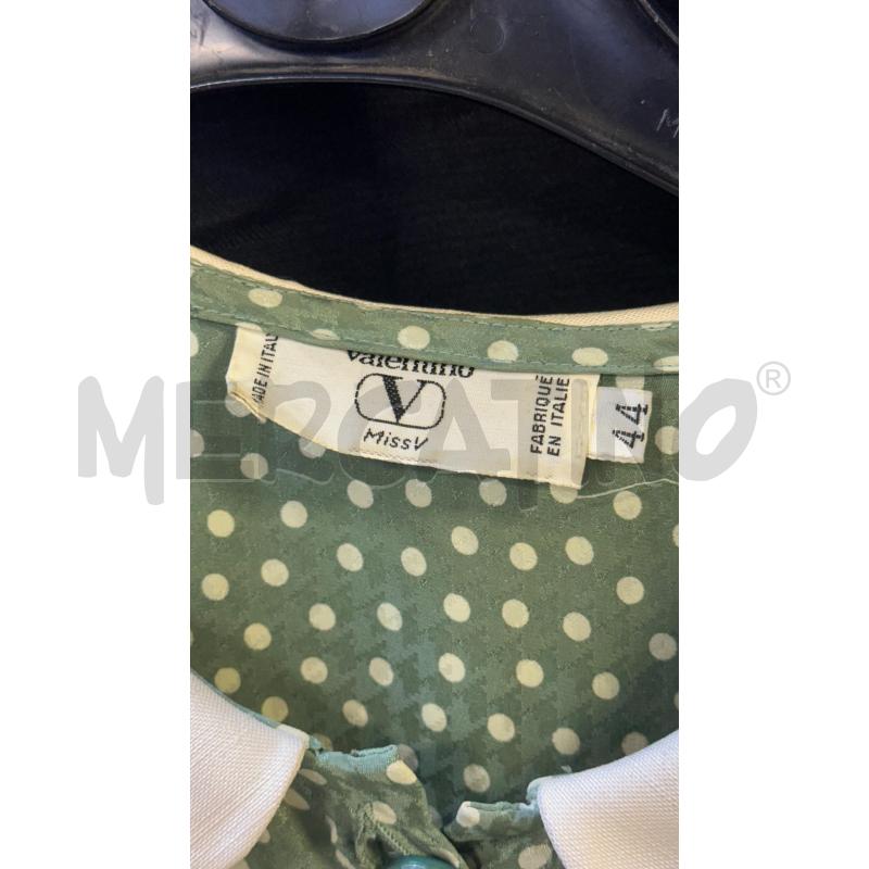 VESTITO DONNA VALENTINO ANNI 70/80 VERDE POIS  | Mercatino dell'Usato Ciampino 2
