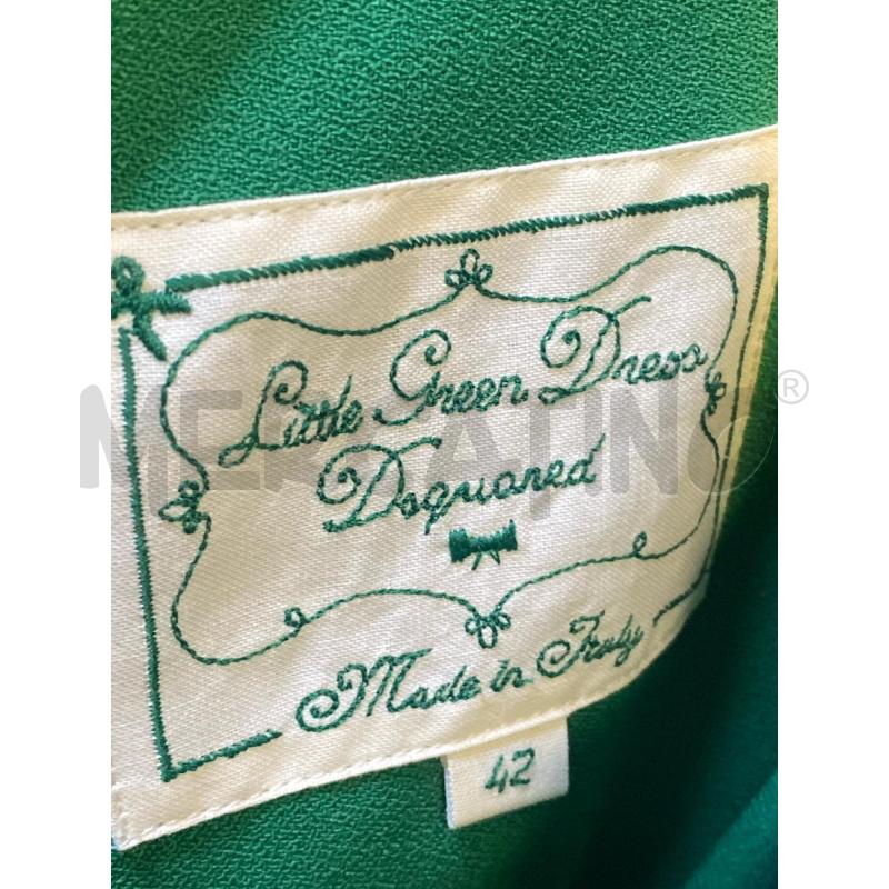 VESTITO DONNA VERDE LITTLE GREEN DRESS DSQUARED VERDE | Mercatino dell'Usato Ciampino 2