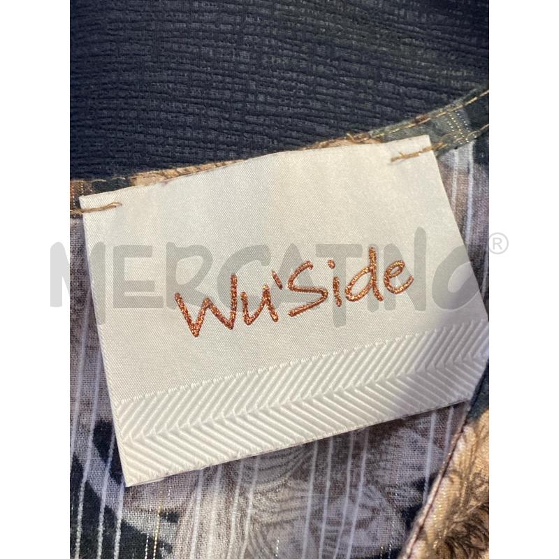 VESTITO DONNA WU'SIDE NERO FIORI MARRONI | Mercatino dell'Usato Ciampino 3