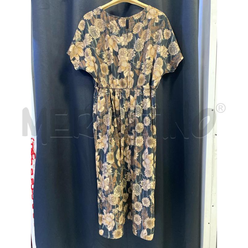 VESTITO DONNA WU'SIDE NERO FIORI MARRONI | Mercatino dell'Usato Ciampino 4