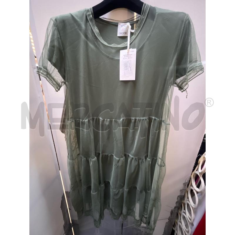 VESTITO DONNA YOU DECIDE VERDE SOPRA VELO | Mercatino dell'Usato Ciampino 1