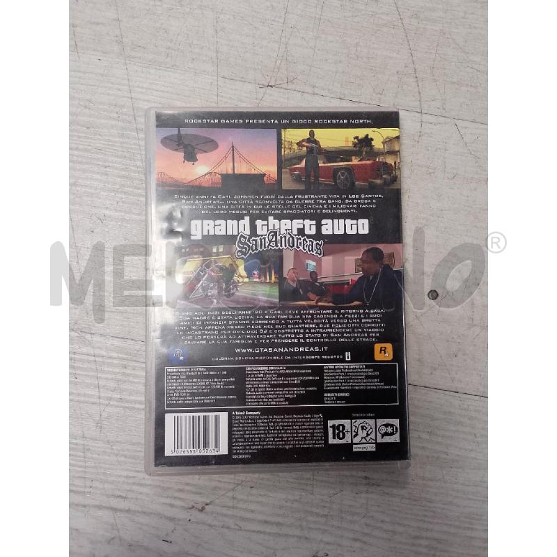 VIDEO GIOCO PC GTA SAN ANDREAS | Mercatino dell'Usato Ciampino 2