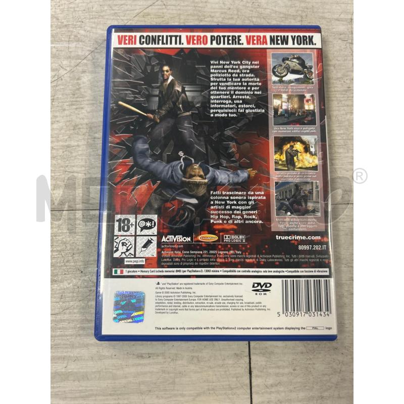 VIDEO GIOCO PS2 TRUE CRIME NEW YORK | Mercatino dell'Usato Ciampino 2