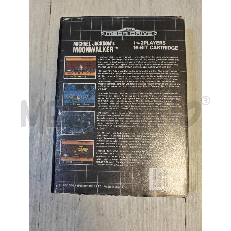 VIDEO GIOCO SEGA MEGA DRIVE MICHAEL JACKSON MOONWALKER | Mercatino dell'Usato Ciampino 2