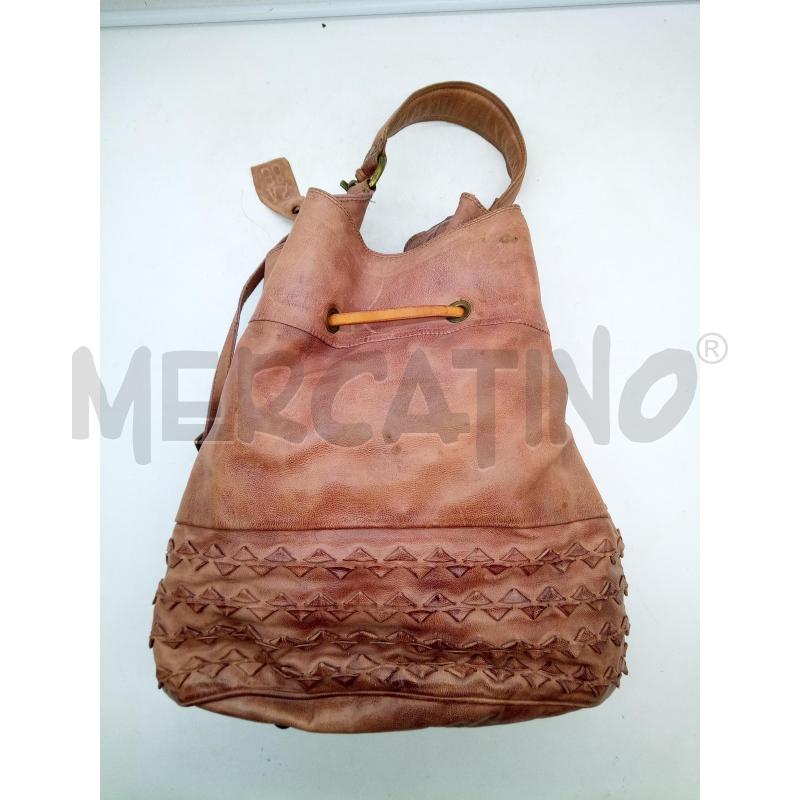 A.S. 98 BORSA CIOCCOLATO PELLE TRIANGOLINI MANICO | Mercatino dell'Usato Roma porta maggiore 2